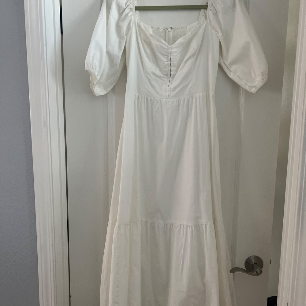 Reformation Rutherford Dress White - Size 6 - Picture 2 of 4